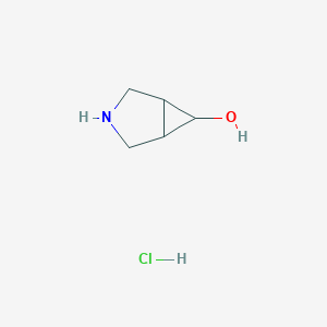 molecular formula C5H10ClNO B3006439 exo-3-Azabicyclo[3.1.0]hexan-6-ol hydrochloride CAS No. 1523542-00-8; 2109242-25-1; 862713-83-5