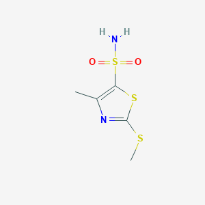 B3006454 4-Methyl-2-(methylsulfanyl)-1,3-thiazole-5-sulfonamide CAS No. 1909314-18-6
