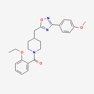 1-(2-Ethoxybenzoyl)-4-{[3-(4-methoxyphenyl)-1,2,4-oxadiazol-5-yl]methyl}piperidine