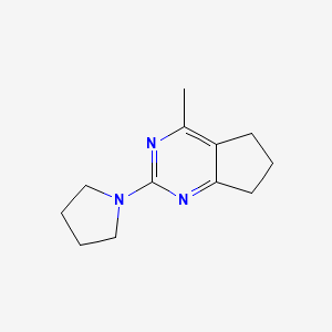 4-methyl-2-(1-pyrrolidinyl)-6,7-dihydro-5H-cyclopenta[d]pyrimidine