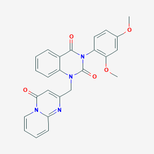 molecular formula C25H20N4O5 B3006544 3-(2,4-dimethoxyphenyl)-1-((4-oxo-4H-pyrido[1,2-a]pyrimidin-2-yl)methyl)quinazoline-2,4(1H,3H)-dione CAS No. 1023866-70-7
