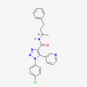 1-(4-chlorophenyl)-N-(4-phenylbutan-2-yl)-5-(pyridin-3-yl)-1H-1,2,3-triazole-4-carboxamide