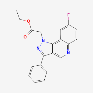 ethyl 2-(8-fluoro-3-phenyl-1H-pyrazolo[4,3-c]quinolin-1-yl)acetate