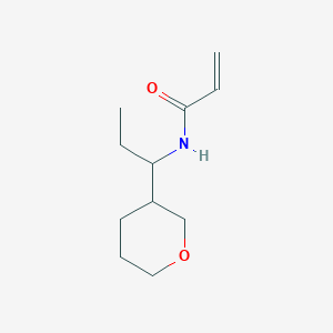N-[1-(Oxan-3-yl)propyl]prop-2-enamide