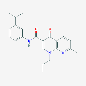 N-(3-isopropylphenyl)-7-methyl-4-oxo-1-propyl-1,4-dihydro-1,8-naphthyridine-3-carboxamide