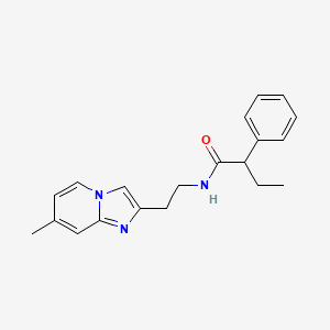 N-(2-(7-methylimidazo[1,2-a]pyridin-2-yl)ethyl)-2-phenylbutanamide