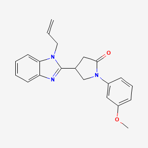 4-(1-allyl-1H-benzo[d]imidazol-2-yl)-1-(3-methoxyphenyl)pyrrolidin-2-one