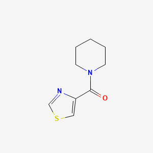 molecular formula C9H12N2OS B3006584 Piperidin-1-yl(thiazol-4-yl)methanone CAS No. 1340208-91-4