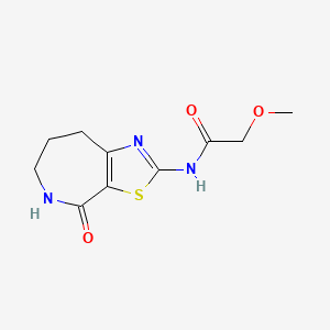 B3006658 2-methoxy-N-(4-oxo-5,6,7,8-tetrahydro-4H-thiazolo[5,4-c]azepin-2-yl)acetamide CAS No. 1797093-70-9