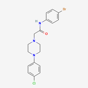 molecular formula C18H19BrClN3O B3006679 N-(4-bromophenyl)-2-[4-(4-chlorophenyl)piperazin-1-yl]acetamide CAS No. 797775-71-4