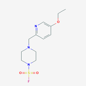 B3006680 4-[(5-Ethoxypyridin-2-yl)methyl]piperazine-1-sulfonyl fluoride CAS No. 2361895-89-6