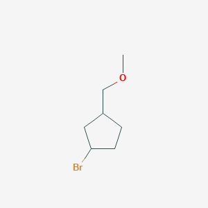 molecular formula C7H13BrO B3006902 1-Bromo-3-(methoxymethyl)cyclopentane CAS No. 1536410-48-6