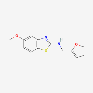 molecular formula C13H12N2O2S B3006932 N-(furan-2-ylmethyl)-5-methoxybenzo[d]thiazol-2-amine CAS No. 1286726-54-2