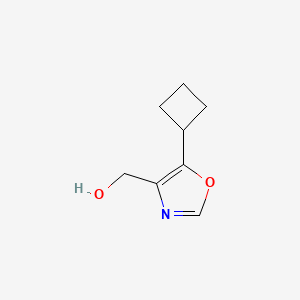 molecular formula C8H11NO2 B3006952 (5-Cyclobutyl-1,3-oxazol-4-YL)methanol CAS No. 1513653-42-3