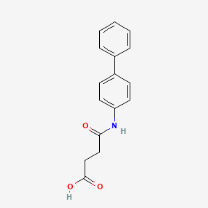 molecular formula C16H15NO3 B3007067 4-Oxo-4-(4-phenylanilino)butanoic acid CAS No. 68905-79-3