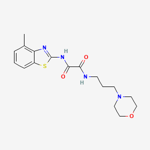 molecular formula C17H22N4O3S B3007152 N1-(4-methylbenzo[d]thiazol-2-yl)-N2-(3-morpholinopropyl)oxalamide CAS No. 899974-47-1