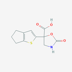 5-(5,6-Dihydro-4H-cyclopenta[b]thiophen-2-yl)-2-oxo-1,3-oxazolidine-5-carboxylic acid