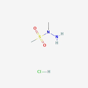 molecular formula C2H9ClN2O2S B3007241 N-Methylmethanesulfonohydrazide;hydrochloride CAS No. 2411298-49-0
