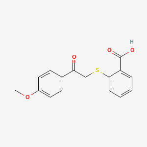 2-{[2-(4-Methoxyphenyl)-2-oxoethyl]sulfanyl}benzoic acid