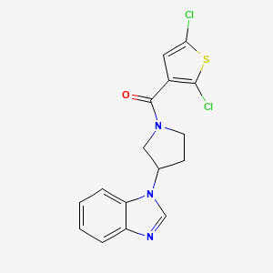 (3-(1H-benzo[d]imidazol-1-yl)pyrrolidin-1-yl)(2,5-dichlorothiophen-3-yl)methanone