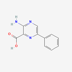 molecular formula C11H9N3O2 B3007298 3-Amino-6-phenylpyrazine-2-carboxylic acid CAS No. 84066-21-7