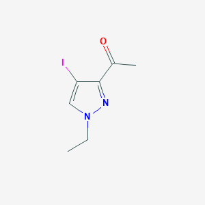 molecular formula C7H9IN2O B3007342 1-(1-Ethyl-4-iodo-1H-pyrazol-3-yl)ethanone CAS No. 1354705-07-9