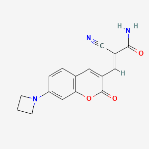 molecular formula C16H13N3O3 B3007348 Ac-SVVVRT-NH2 
