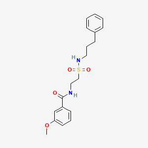 3-methoxy-N-(2-(N-(3-phenylpropyl)sulfamoyl)ethyl)benzamide