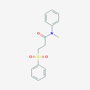 3-(benzenesulfonyl)-N-methyl-N-phenylpropanamide