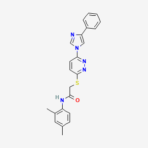 N-(2,4-dimethylphenyl)-2-((6-(4-phenyl-1H-imidazol-1-yl)pyridazin-3-yl)thio)acetamide