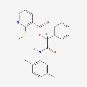 [(2,5-Dimethylphenyl)carbamoyl](phenyl)methyl 2-(methylsulfanyl)pyridine-3-carboxylate