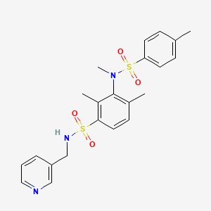 B3007393 3-(N,4-dimethylphenylsulfonamido)-2,4-dimethyl-N-(pyridin-3-ylmethyl)benzenesulfonamide CAS No. 941951-36-6