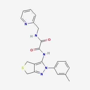 N1-(pyridin-2-ylmethyl)-N2-(2-(m-tolyl)-4,6-dihydro-2H-thieno[3,4-c]pyrazol-3-yl)oxalamide