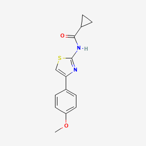 B3007424 N-(4-(4-methoxyphenyl)thiazol-2-yl)cyclopropanecarboxamide CAS No. 330189-59-8