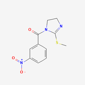 (2-Methylsulfanyl-4,5-dihydroimidazol-1-yl)-(3-nitrophenyl)methanone