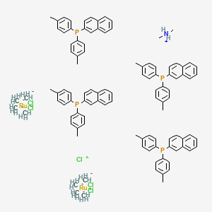 molecular formula C106H116Cl5NP4Ru2 B3007446 CID 137891065 CAS No. 749935-02-2