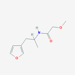 molecular formula C10H15NO3 B3007567 N-[1-(furan-3-yl)propan-2-yl]-2-methoxyacetamide CAS No. 1788674-37-2