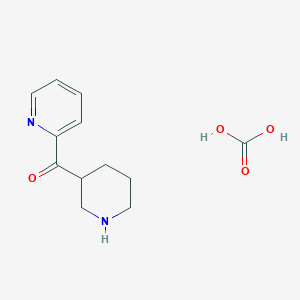 molecular formula C12H16N2O4 B3007649 carbonic acid;piperidin-3-yl(pyridin-2-yl)methanone CAS No. 1559062-00-8