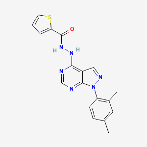 N'-[1-(2,4-dimethylphenyl)pyrazolo[3,4-d]pyrimidin-4-yl]thiophene-2-carbohydrazide