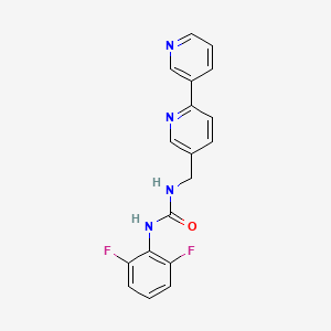 1-([2,3'-Bipyridin]-5-ylmethyl)-3-(2,6-difluorophenyl)urea