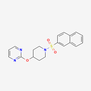 2-((1-(Naphthalen-2-ylsulfonyl)piperidin-4-yl)oxy)pyrimidine