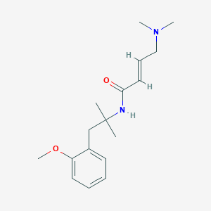 (E)-4-(Dimethylamino)-N-[1-(2-methoxyphenyl)-2-methylpropan-2-yl]but-2-enamide
