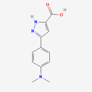 5-[4-(dimethylamino)phenyl]-1H-pyrazole-3-carboxylic acid