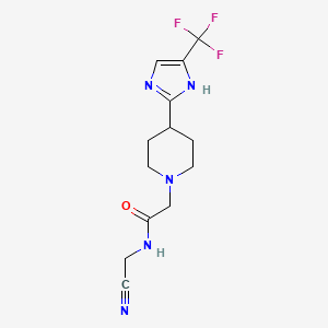 N-(Cyanomethyl)-2-[4-[5-(trifluoromethyl)-1H-imidazol-2-yl]piperidin-1-yl]acetamide