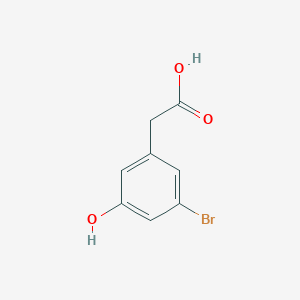 molecular formula C8H7BrO3 B3007721 2-(3-Bromo-5-hydroxyphenyl)acetic acid CAS No. 934241-94-8