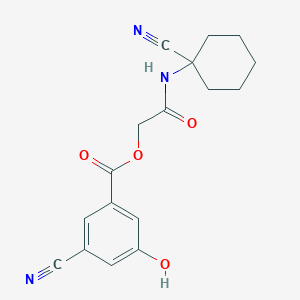 [(1-Cyanocyclohexyl)carbamoyl]methyl 3-cyano-5-hydroxybenzoate