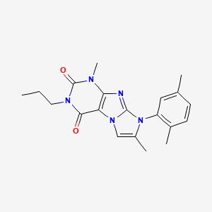 6-(2,5-Dimethylphenyl)-4,7-dimethyl-2-propylpurino[7,8-a]imidazole-1,3-dione