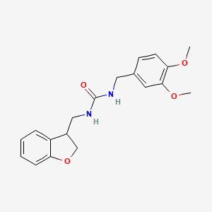 3-[(2,3-Dihydro-1-benzofuran-3-yl)methyl]-1-[(3,4-dimethoxyphenyl)methyl]urea