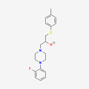 1-[4-(2-Fluorophenyl)piperazino]-3-[(4-methylphenyl)sulfanyl]-2-propanol