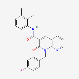 molecular formula C24H20FN3O2 B3007737 N-(2,3-dimethylphenyl)-1-(4-fluorobenzyl)-2-oxo-1,2-dihydro-1,8-naphthyridine-3-carboxamide CAS No. 946252-17-1